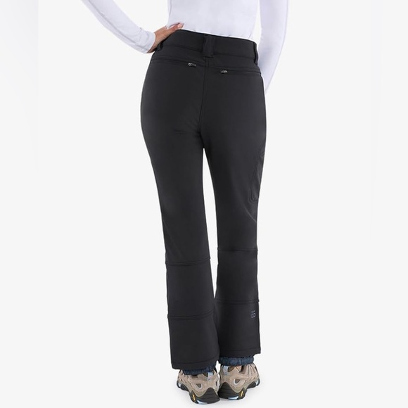 Arctix Women's Sarah Fleece-Lined Softshell Snow Pants. Black, Small(4-6) 33L - Picture 2 of 6